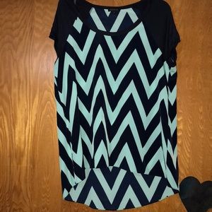 Printed blue T-shirt